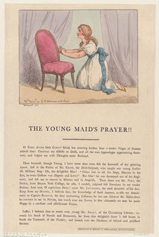 The Young Maid's Prayer!!, June 4, 1801., June 4, 1801. Creator: Thomas Rowlandson.