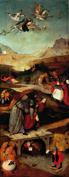The Temptation of Saint Anthony (Left wing of a triptych).