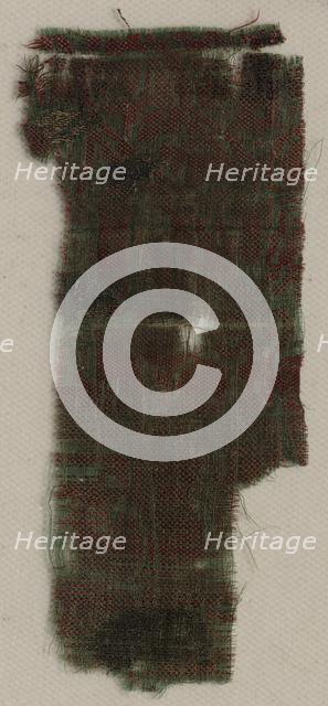 Three Fragments of Italian Gothic Silk, 1300s. Creator: Unknown.