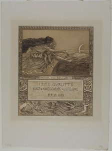 Card for the Gurlitt Exhibition: Imagination and the Child Artist, 1881. Creator: Max Klinger.