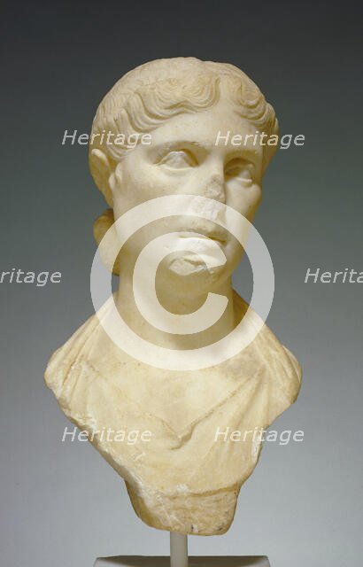 Portrait Bust of a Woman, possibly Octavia Minor, 20-10 B.C. Creator: Unknown.