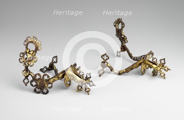 Pair of Rowel Spurs, French or Italian, ca. 1350. Creator: Unknown.