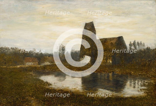 Criqueboeuf Church, Normandy, 1893. Creator: Homer Dodge Martin.