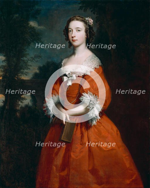 Miss Hamilton, c.between 1735 and 1745. Creator: Joseph Highmore.