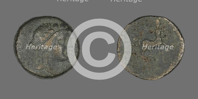 Coin Depicting the God Dionysos, 183-149 BCE. Creator: Unknown.