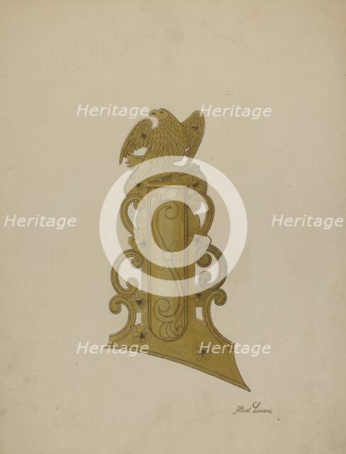 Patch Box of Kentucky Rifle, c. 1938. Creator: Albert J. Levone.