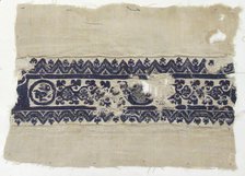 Textile Fragment, Coptic, 5th-6th century. Creator: Unknown.
