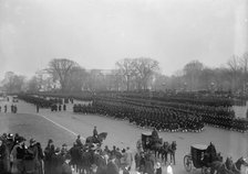 Inaugural Parades - Parade Forming at Capitol, 1917. Creator: Harris & Ewing.