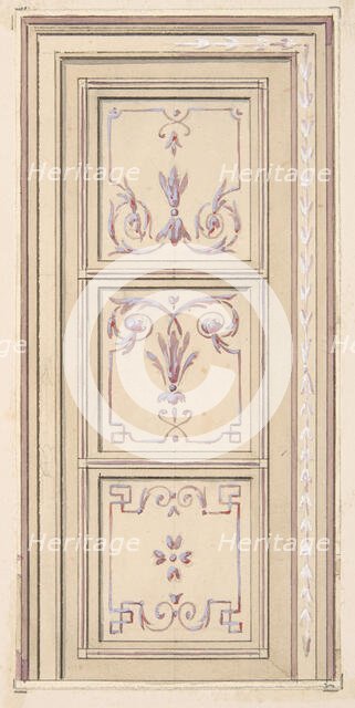 Design for a ceiling, second half 19th century. Creators: Jules-Edmond-Charles Lachaise, Eugène-Pierre Gourdet.