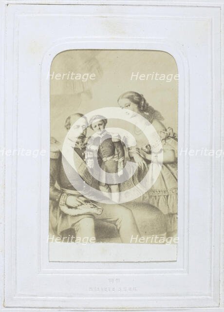 Untitled [Napoleon III and family], 1860-69. Creator: Unknown.