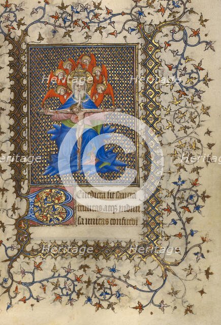 The Trinity; Book of Hours, about 1410. Creator: Unknown.