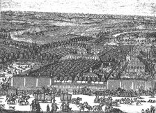 German Quarter (Nemetskaya sloboda) in Moscow, 1705. Artist: Schoonebeek (Schoonebeck), Adriaan (1661-1705)