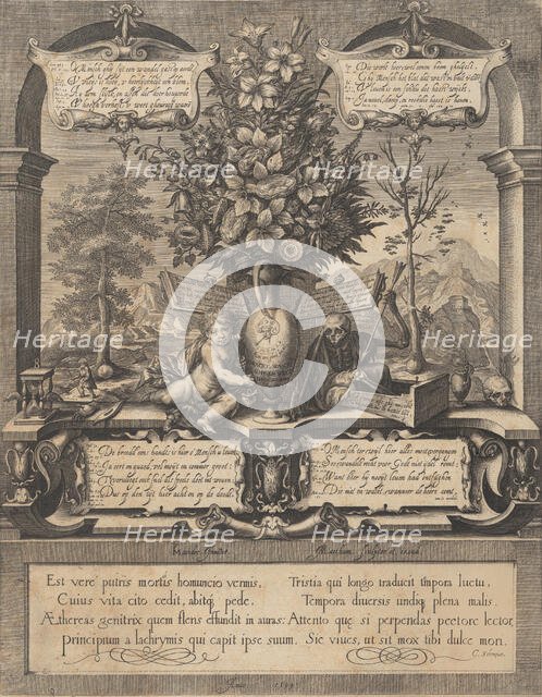 Allegory of the Transitoriness of Life,.n.d. Creator: Jacob Matham.