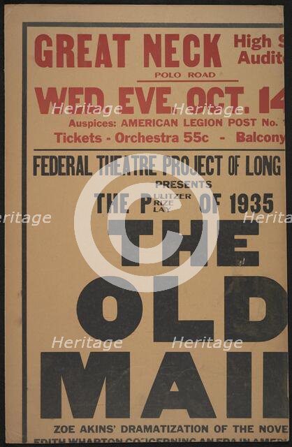 The Old Maid, New York, [1935]. Creator: Unknown.