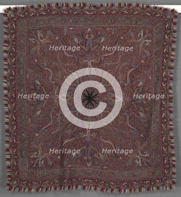 Shawl, 1870s - 1880s. Creator: Unknown.