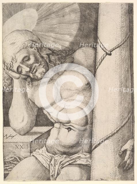 The Man of Sorrows at the Column, 1523. Creator: Nicolaas Hogenberg.