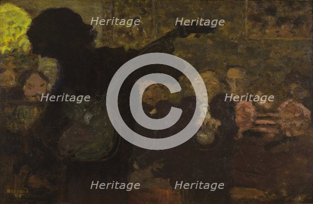 The Banjo Player, 1895. Creator: Bonnard, Pierre (1867-1947).