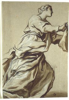 Study for Detail: Saint Veronica, c. 1680. Creator: Domenico Piola I.