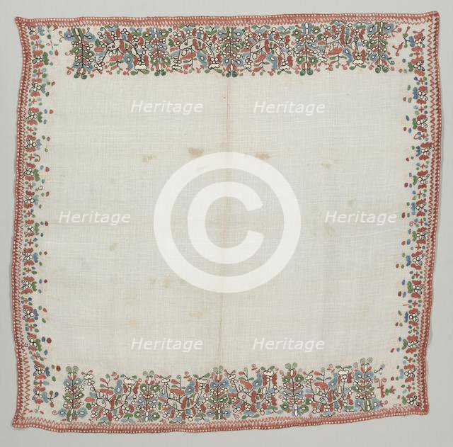 Headcloth, 1800's. Creator: Unknown.