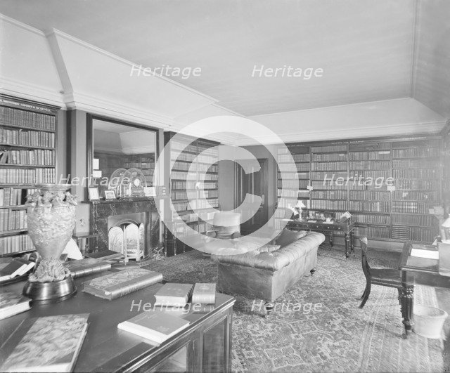 The Library at the Royal Yacht Squadron, Cowes. Creator: Kirk & Sons of Cowes.