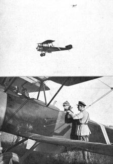 Before the Flanders Operations; King Albert leaves by plane..., 1917. Creator: Unknown.
