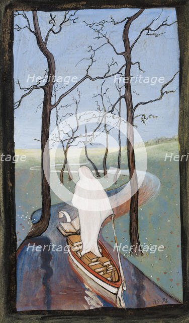 On the River of Life; The Stream of Life, 1896. Creator: Hugo Simberg.