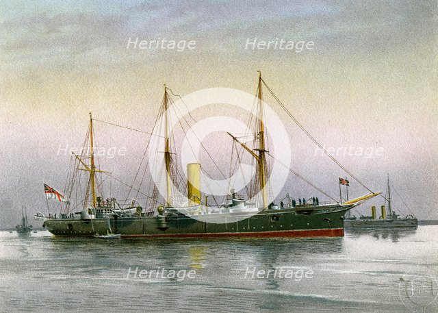 HMS 'Mohawk', Royal Navy 3rd class cruiser, c1890-c1893. Artist: Unknown