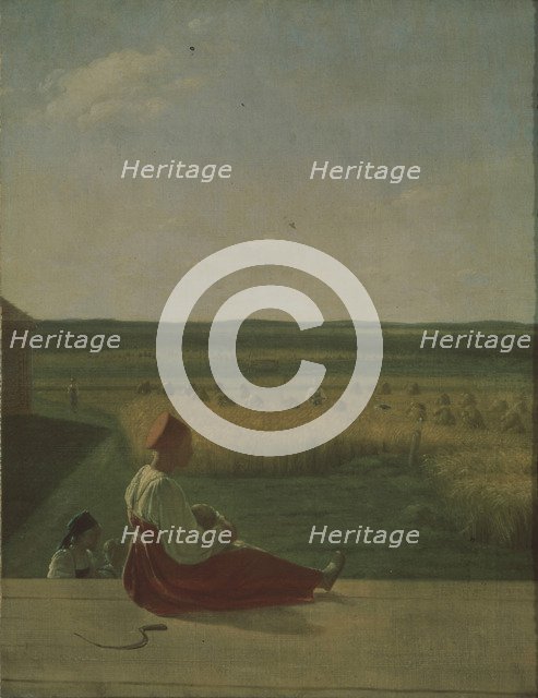 Harvest Time, Summer. Artist: Venetsianov, Alexei Gavrilovich (1780-1847)