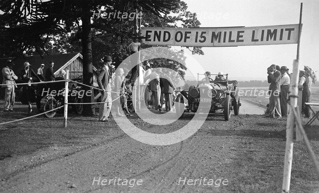 RNV Wilson's Austro-Daimler at the JCC Members Day, Brooklands, 5 July 1930. Artist: Bill Brunell.