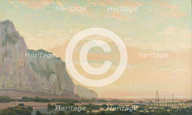 Les Pêcheries. Falaises de Pourville, End of 19th-Early 20th cen.. Creator: Auburtin, Jean Francis (1866-1930).