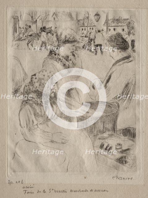 Chestnut Vendor, 1878. Creator: Camille Pissarro (French, 1830-1903).