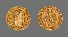 Aureus (Coin) Portraying Emperor Maximianus Herculius, 303. Creator: Unknown.