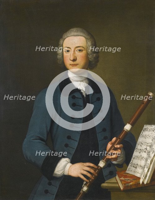Portrait of Lewis Christian Austin Granom, 1743. Artist: Gibson, Thomas (c. 1680-1751)