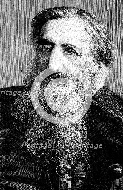 'General' William Booth, evangelical social worker and founder of the Salvation Army, 1894. Artist: Unknown