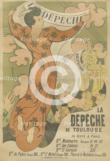 Poster for the newspaper La Dépêche de Toulouse , 1892.