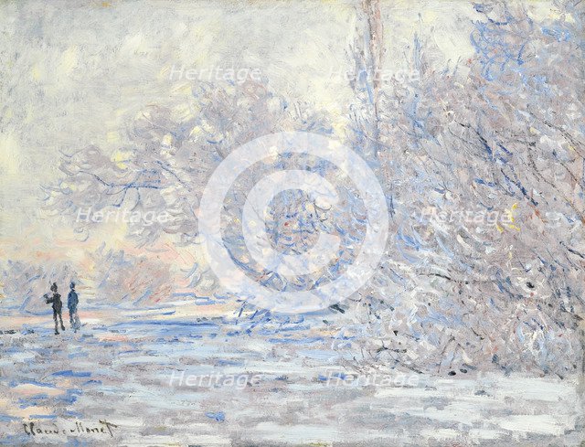 Frost in Giverny (Le Givre à Giverny), 1885. Artist: Monet, Claude (1840-1926)