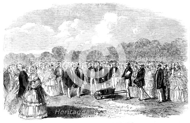 Turning the First Turf of the Ceylon Railway, 1858. Creator: Unknown.