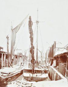 Sailing barges, Battersea, London, 1906. Artist: Unknown.