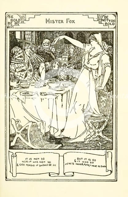 Illustration for "Mr. Fox?, from English Fairy Tales, 1890. Creator: Batten, John Dickson (1860-1932).