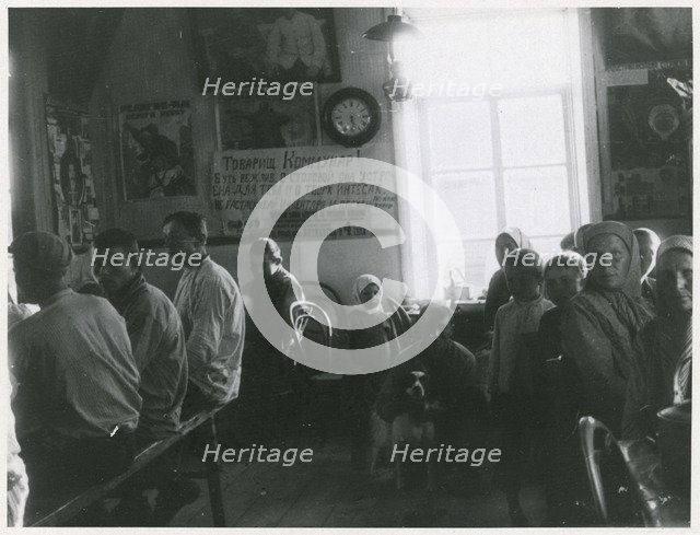 Communist collectivization of agriculture, USSR, early 1930s. Artist: Unknown