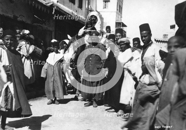 Street scene, Rabat, Morocco, c1920s-c1930s(?). Artist: Unknown