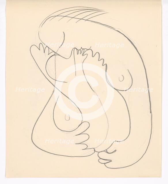 Mother with child, 1938. Creator: Mikulas Galanda.