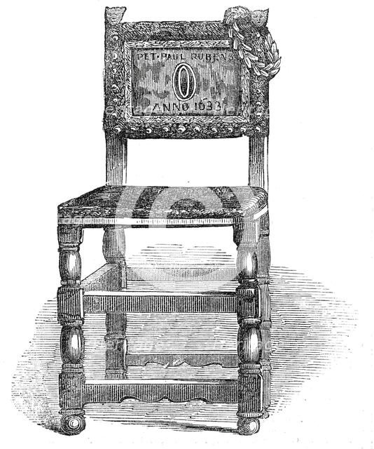 Rubens' Chair, at Antwerp, 1845. Creator: Unknown.
