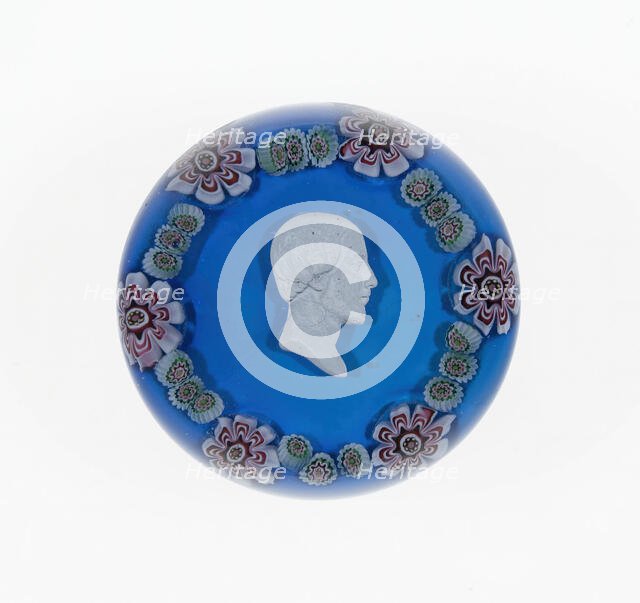 Paperweight, Clichy, c. 1846-55. Creator: Clichy Glassworks.