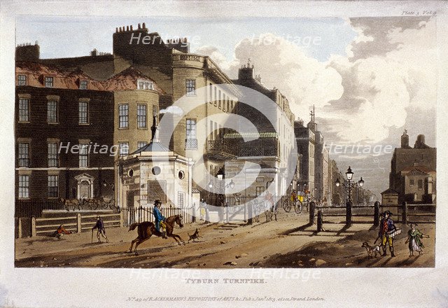 Tyburn, Paddington, London, 1813. Artist: Anon