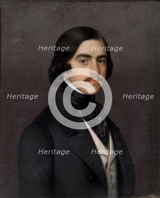 Portrait of Mikhail Alexandrovich Bakunin (1814-1876), 1841. Creator: Grünewald, Heinrich Ferdinand (1802-1849).