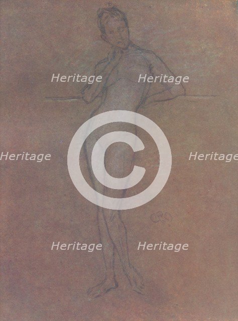 'A Nude Study', c1872, (1904). Artist: James Abbott McNeill Whistler.