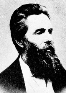 Herman Melville, American author, 19th century. Artist: Unknown