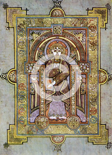 Portrait of St Matthew, 800 AD, (20th century). Artist: Unknown