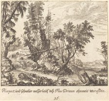 Draun River, 1681. Creator: Melchior Küsel.